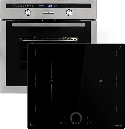 Ensemble Cuisson 60cm : Four Encastrable avec Rôtissoire et Plaque à Induction