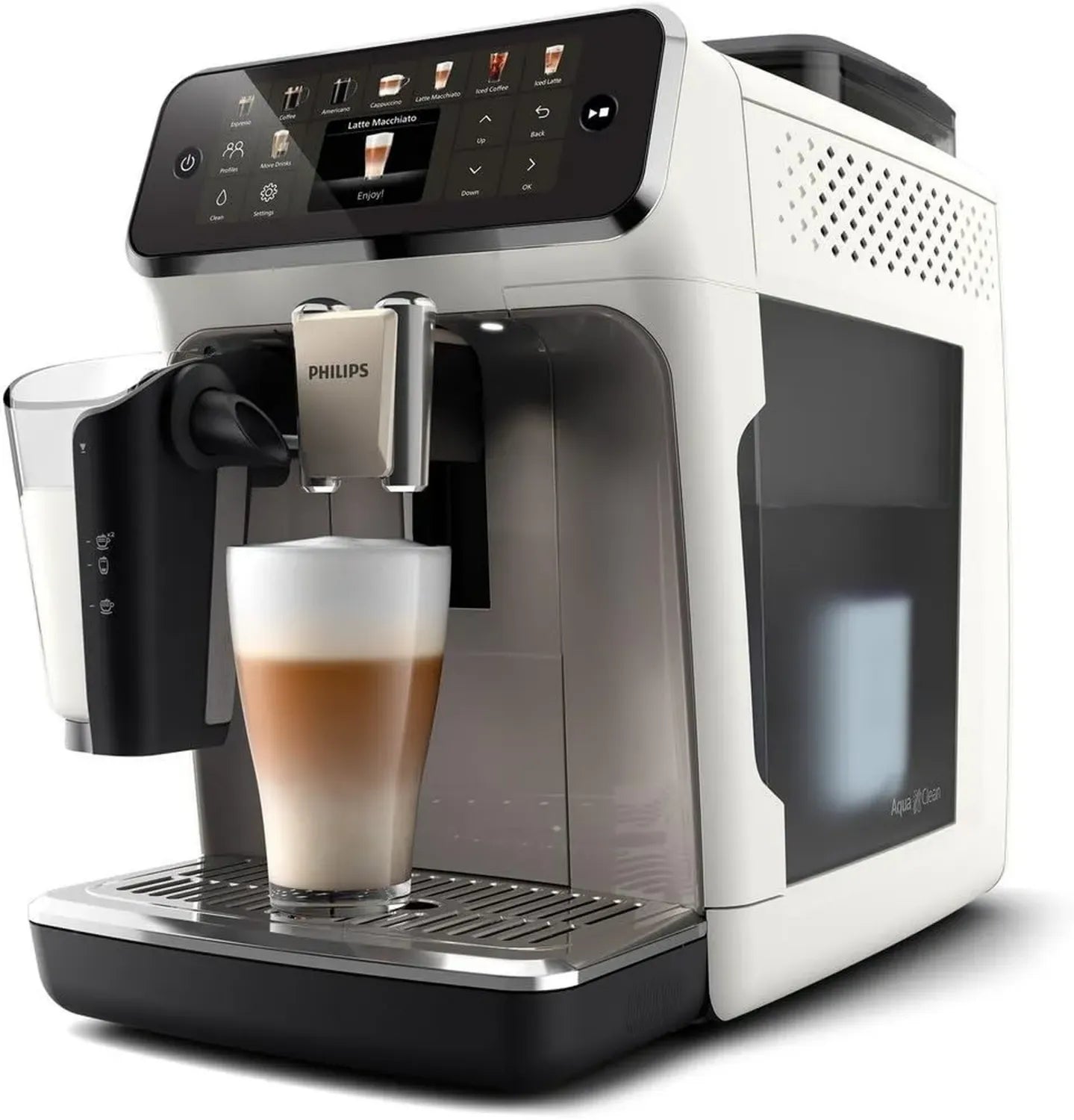 Machine à Expresso Automatique PHILIPS 5500 EP5545/70, 1,8L, 15 Bars, Blanc