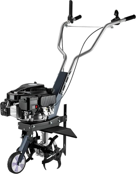 Motobineuse Essence 36 cm 2,5 KW avec 4 Fraises et Moteur OHV - Ergonomique pour Jardinage