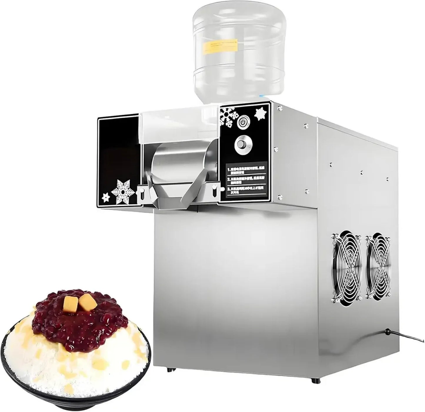 Machine à Glace Professionnelle 120KG - Vitesse Réglable pour Dessert et Café
